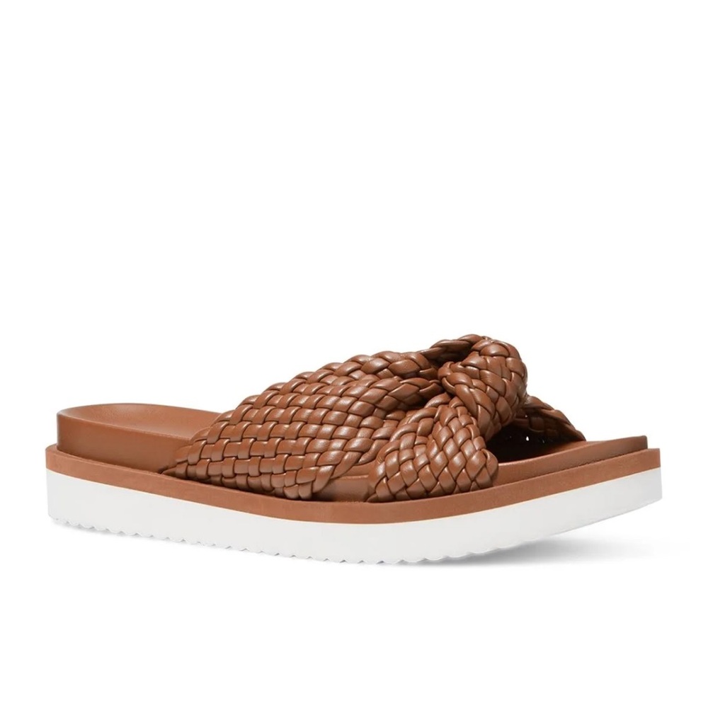 Michael Kors Womens Josie Woven Knotted Slide Sandals EUC Size 9